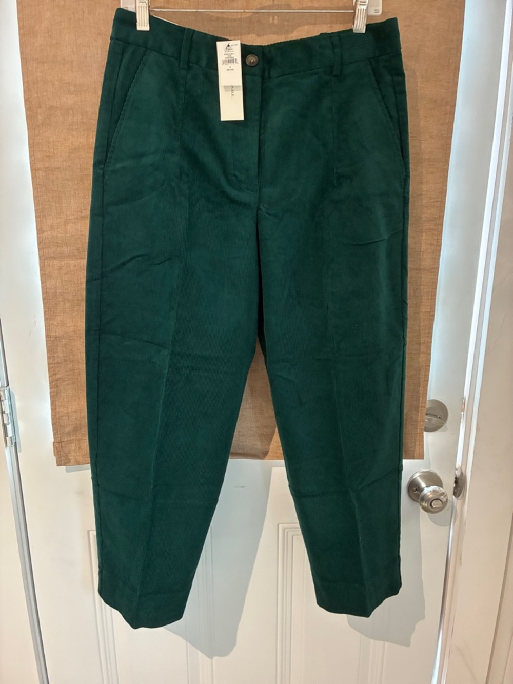 Banana Republic Dark Green Corduroy Tapered Pants